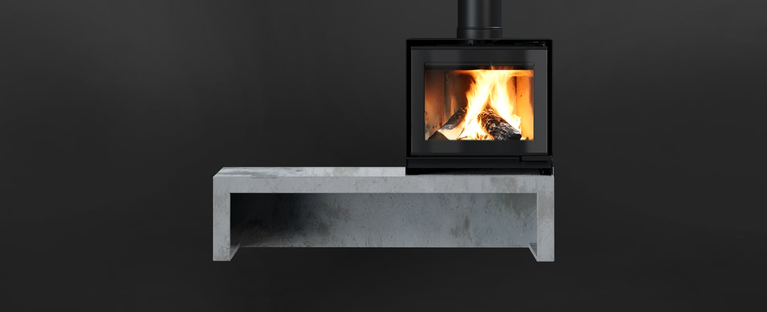 Escea Feature: TFS650 Plinth 1500w Right