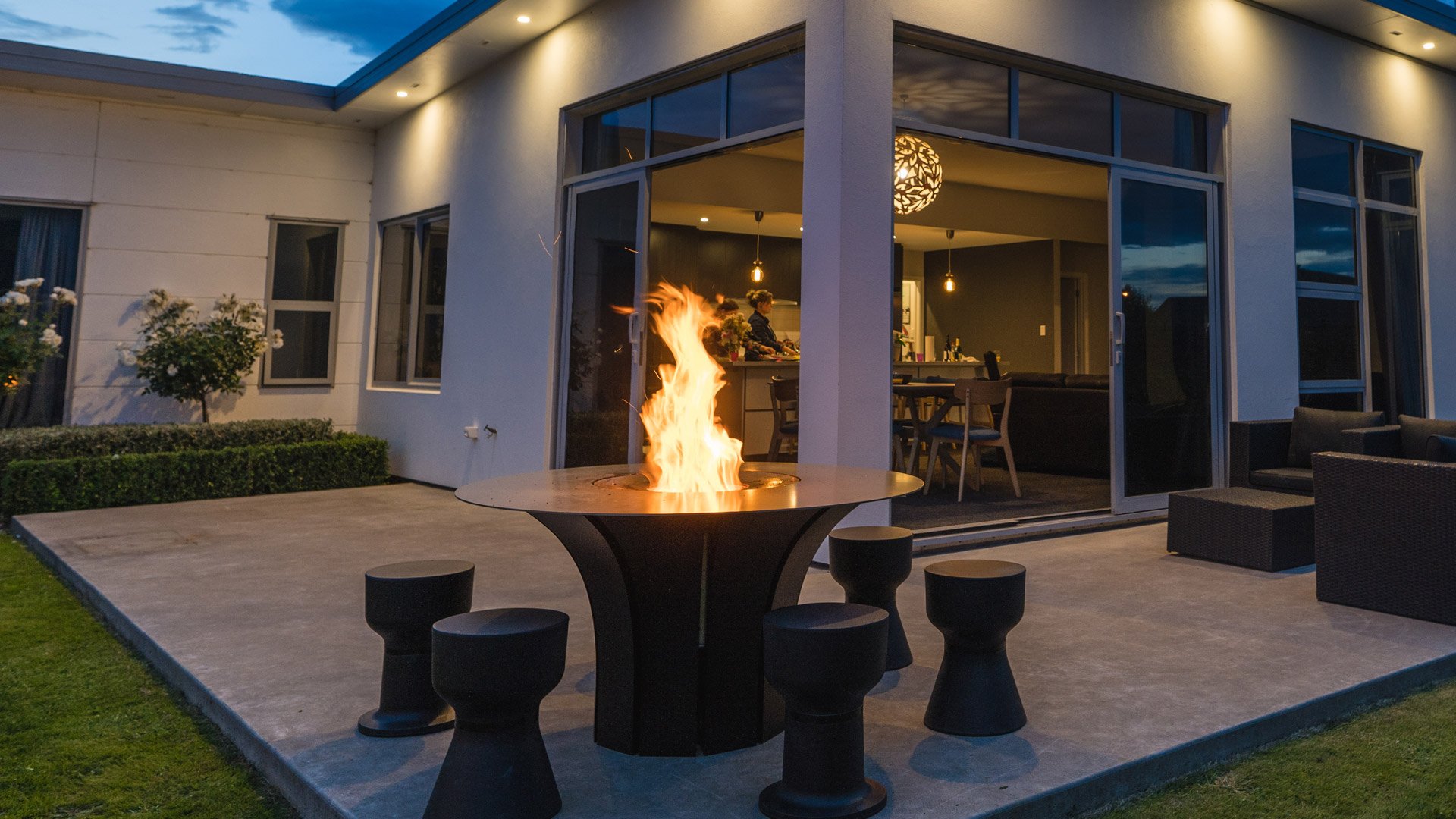 Outdoor Wood Fire Table