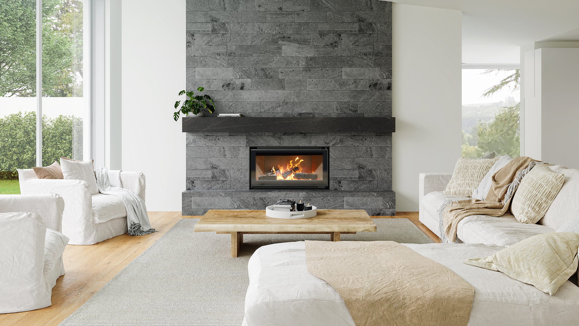 TC950 Inbuilt Wood Fireplace