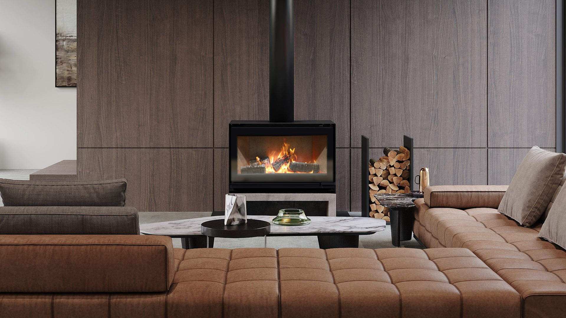 Escea TFS650 Freestanding Wood Fireplace