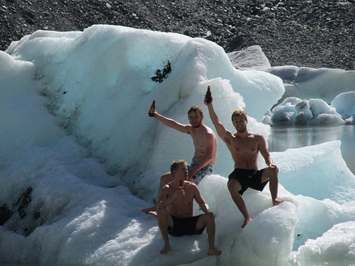 Danish Interns Iceberg climb