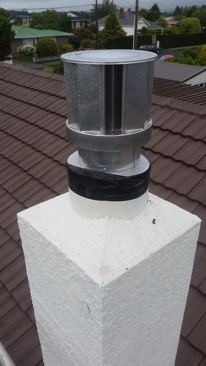 View of top of chimney