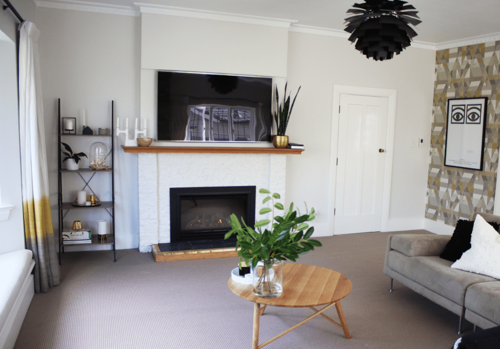 Living Room Fireplace Makeover