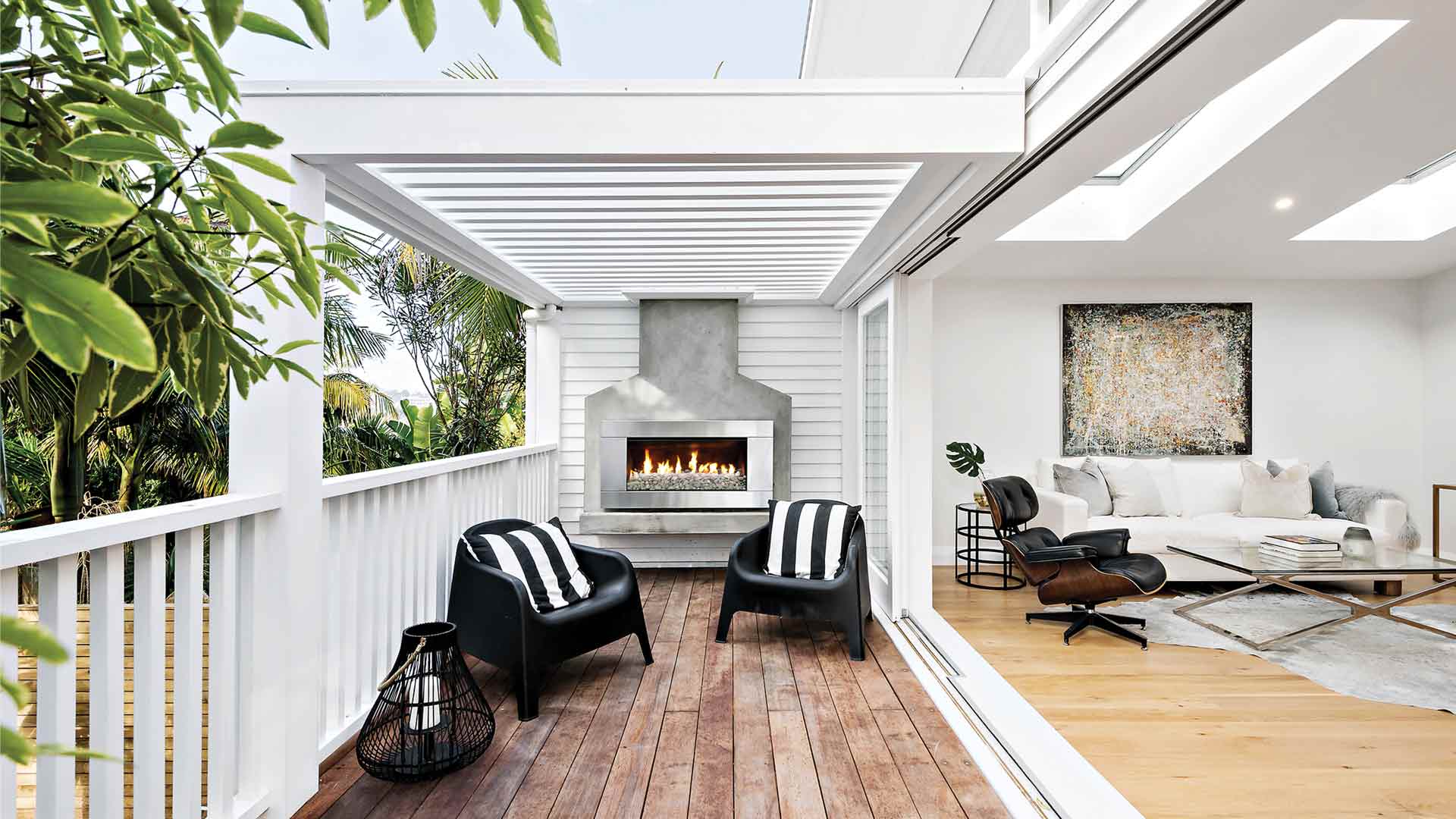 A Californian Bungalow Renovation with Escea Outdoor Gas Fireplace