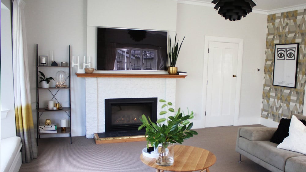 Living Room Makeover with an Escea retrofit fireplace