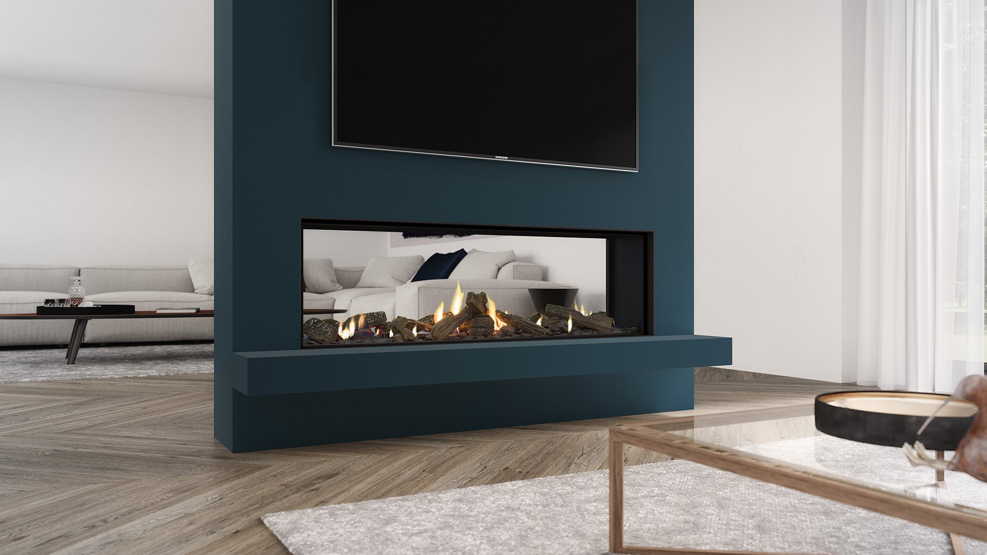 Fireplace Feature: The Truly Frameless DS1400 Gas Fireplace