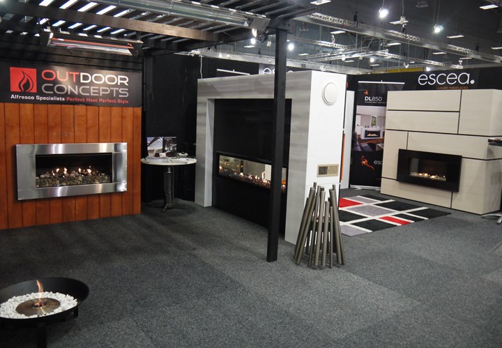 Escea Fireplace Stand at DesignEX 2013