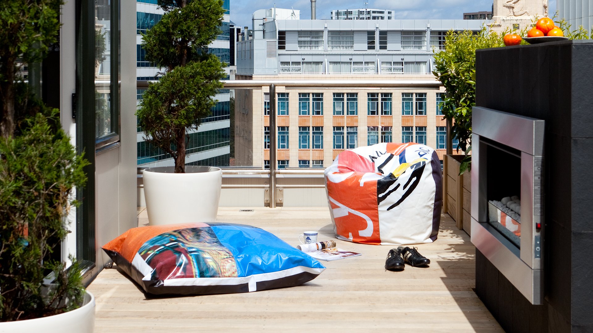 An interior designer’s urban rooftop oasis