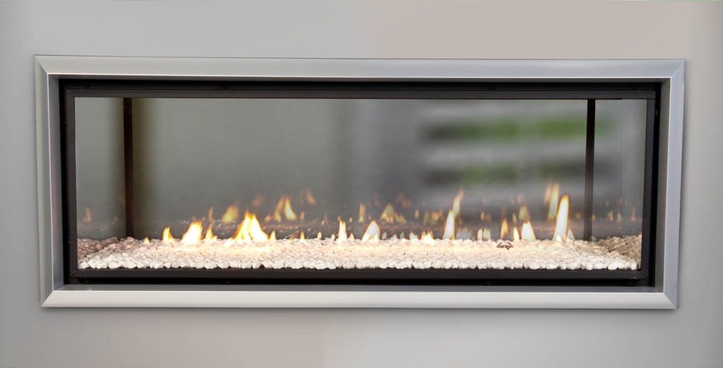 Make double the impact with a see-through double sided fire