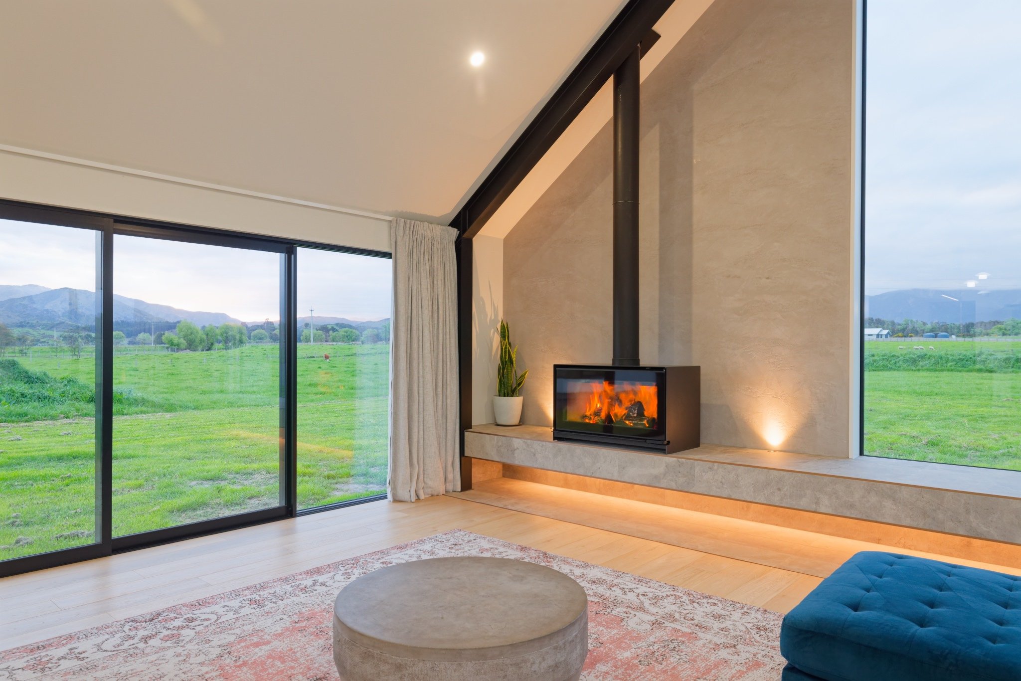 KaikÅura House: TFS1000 Wood Fireplace