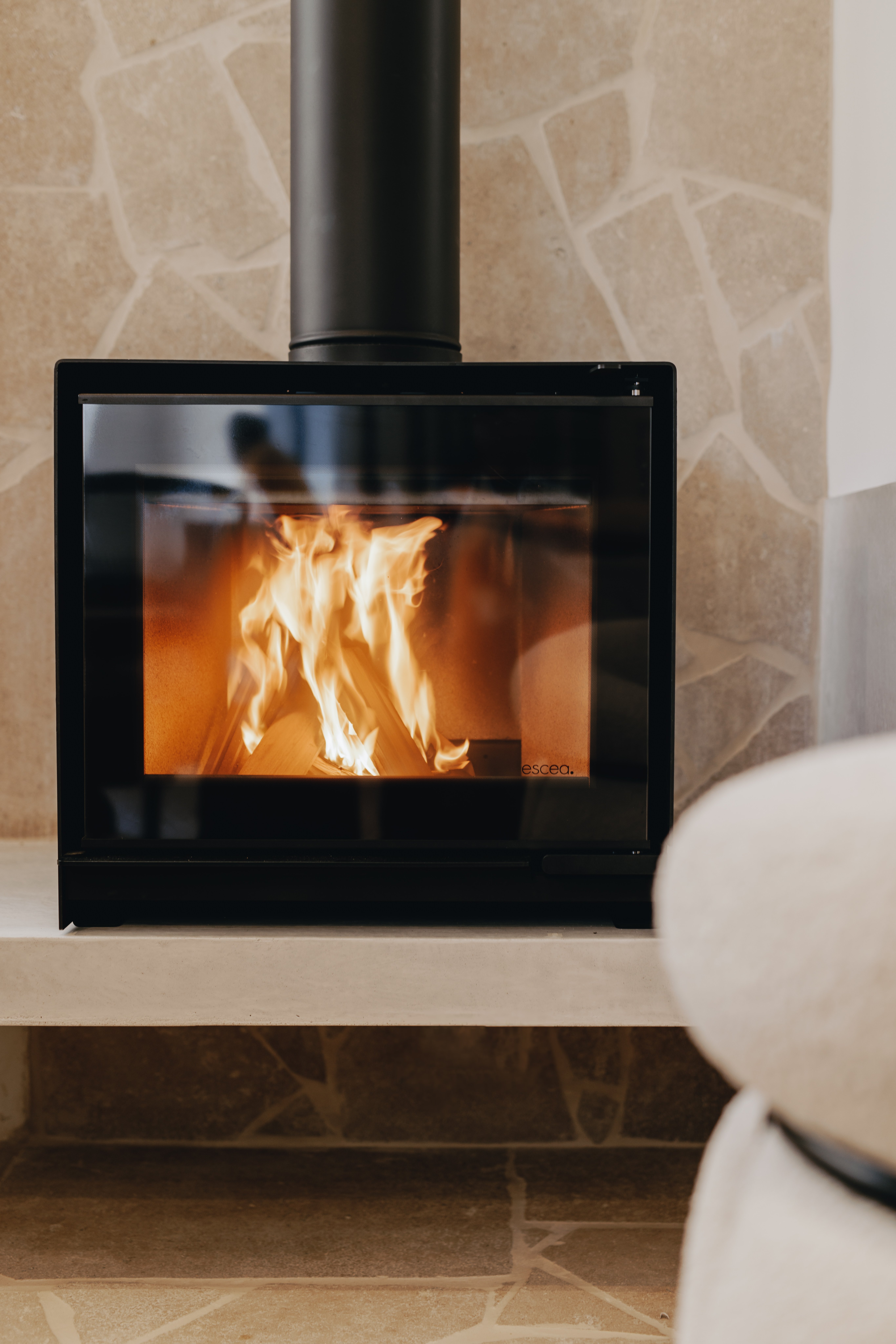 TFS650 Freestanding Wood Fireplace | Craig Linke | Closeup 