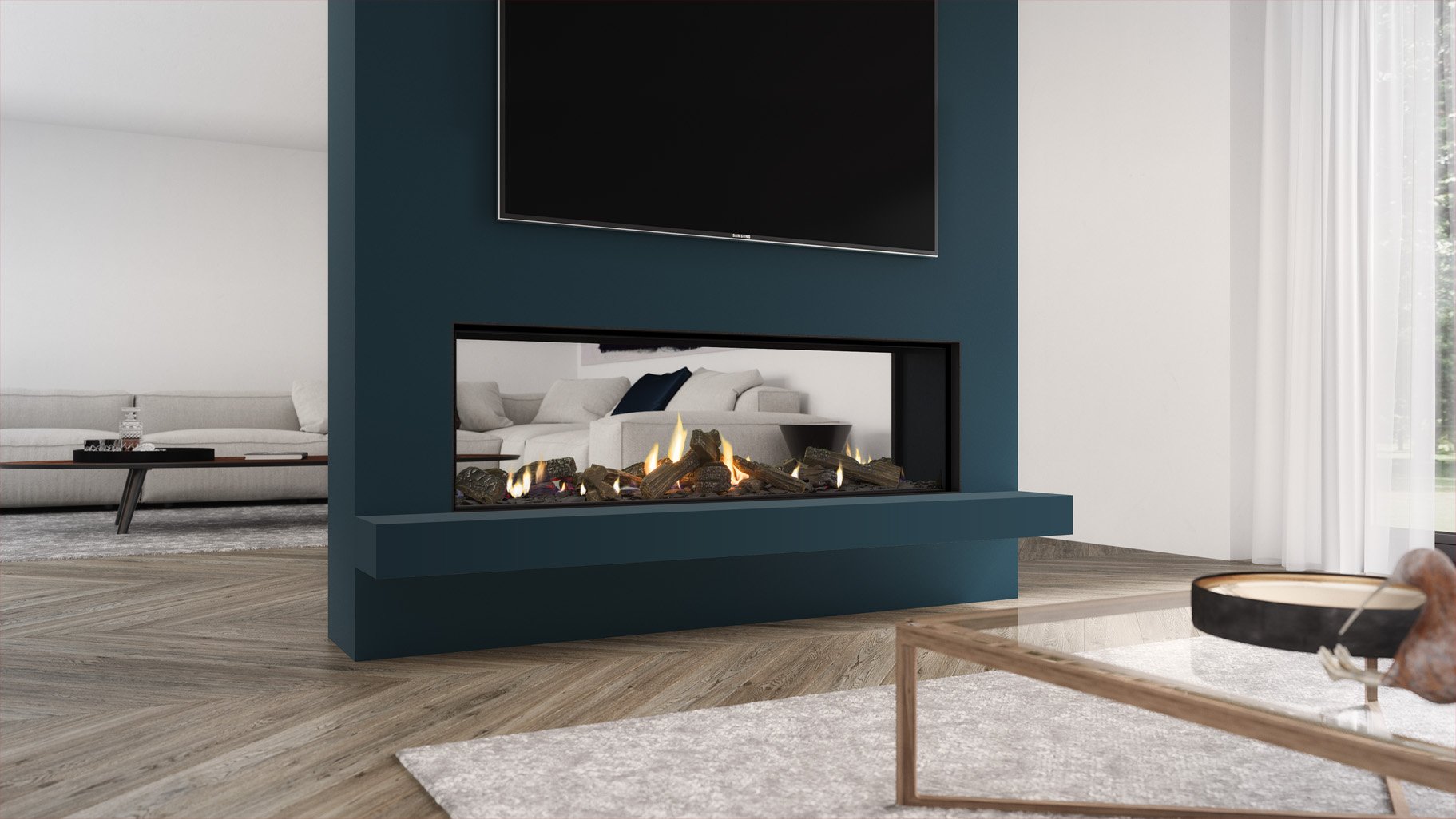 Frameless Gas Fire