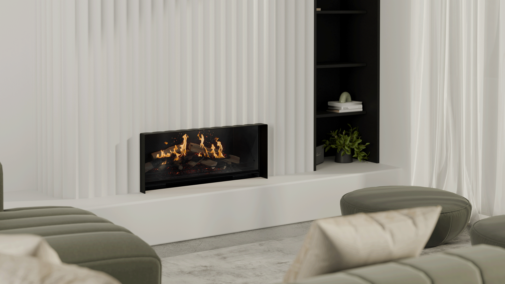 Escea LE1000 Electric Fireplace