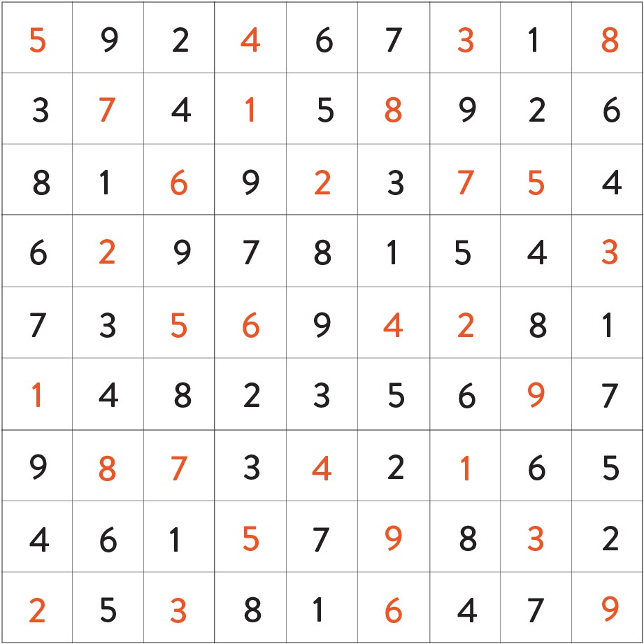 sudoku answers