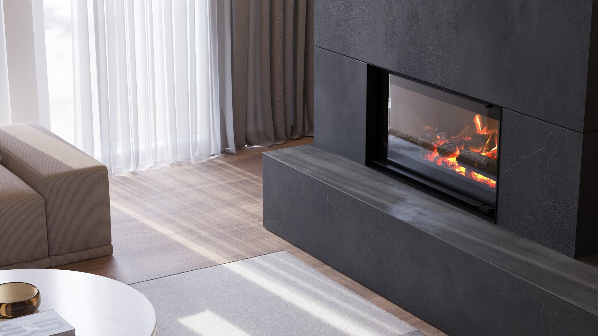 Escea TC950 Inbuilt Wood Fireplace